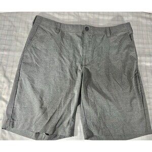 BCG Men's Performance Golf Shorts Size 40W Gray Heather Flat Front Athletic